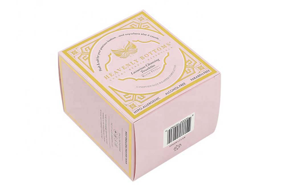 Pink Color Gift Paper Card Box Cosmetic Perfume Storage Packaging