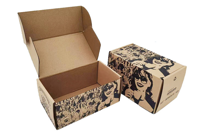Wholesale Recyclable Kraft Corrugated Board Shipping Box Custom Logo