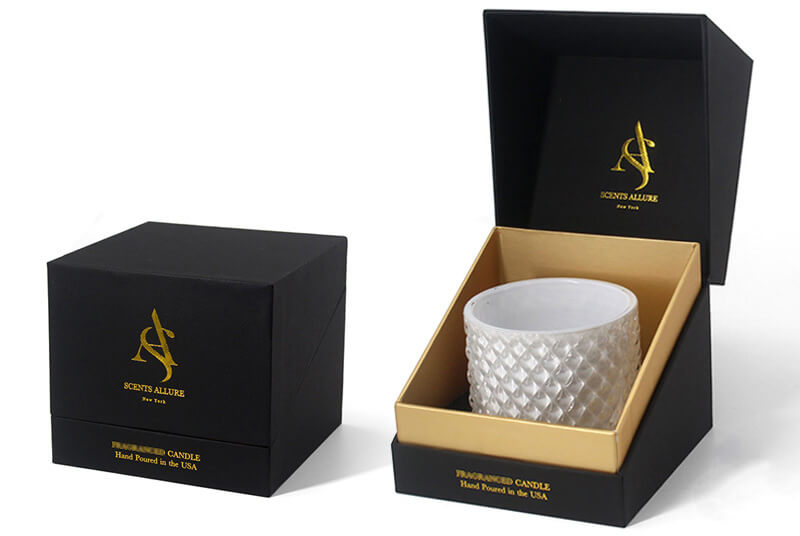 Custom White Candle Boxes Packaging, Wholesale Price | TCP